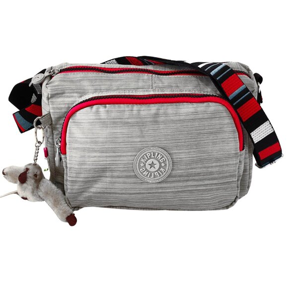 brand new Kipling vintage crossbody bag Reth medium grey - Picture 1 of 6